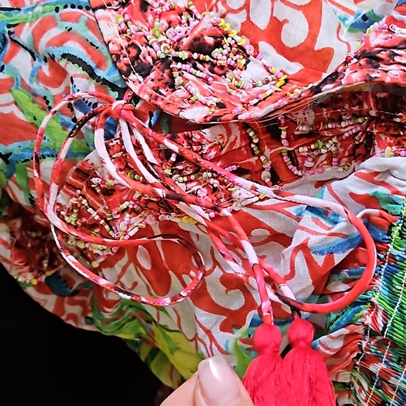 LEONI AL SOLE Abito lungo con scollo a V - Picture 4 of 6